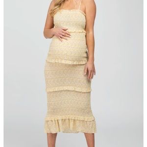 Pinkblush maternity midi dress